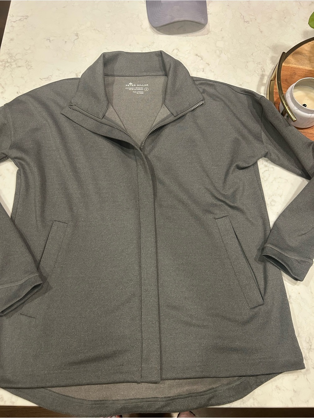 Peter Millar Charcoal Gray Performance Top